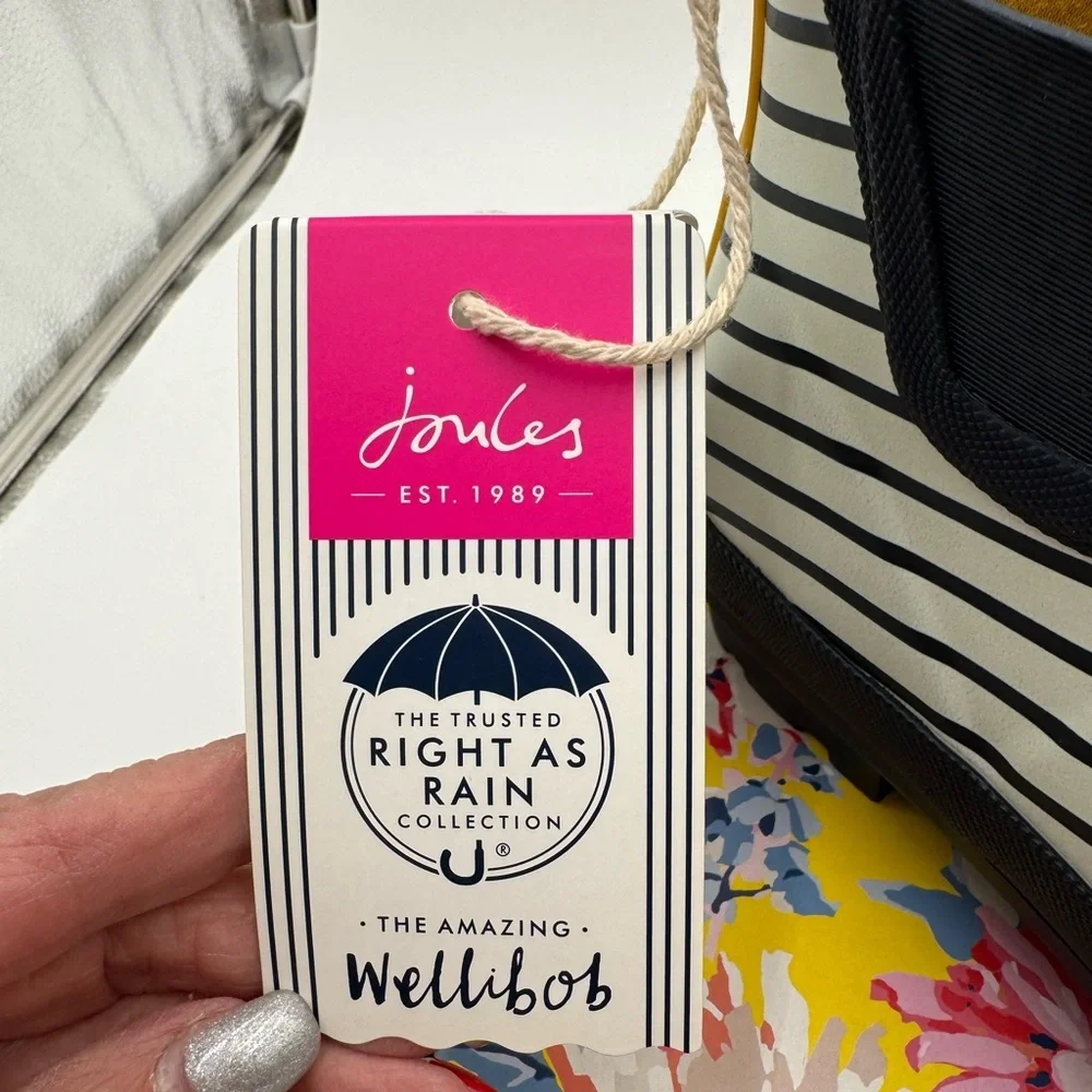 Joules - Wellibob - super cute Rain Boots - size 6 - NWT /NIB - Picture 9 of 9